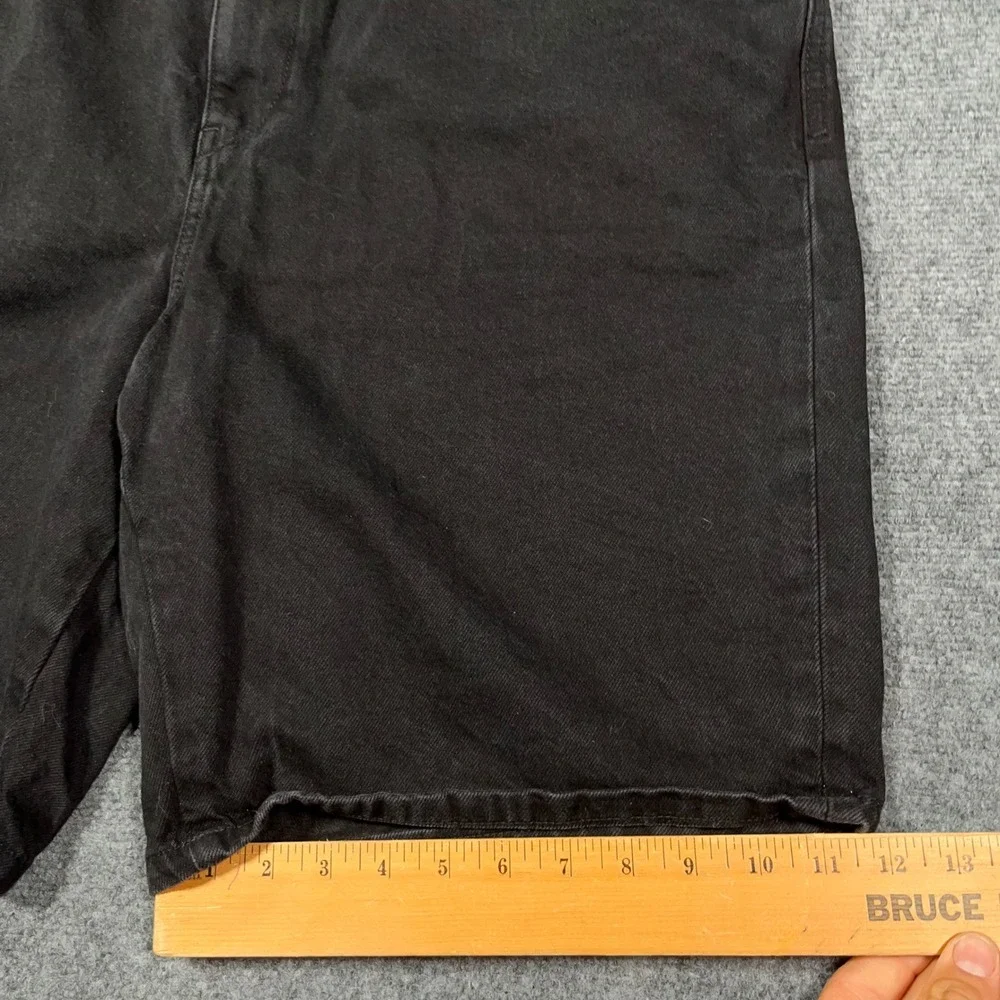 Diesel D-Strukt-Short Denim Jean Shorts Mens 40 Black Baggy‎ Y2K Loose Skater